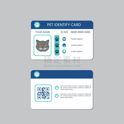 猫,可爱的,商务,安全,背景分离,技术,狗,模板,设计