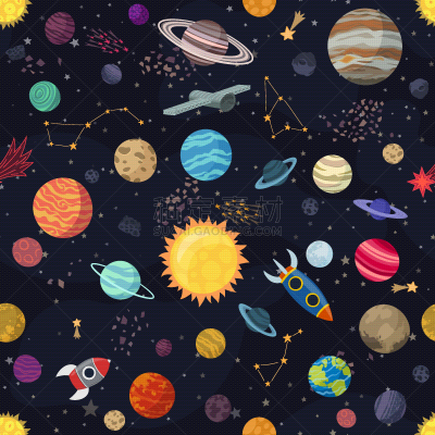 太空船,纸盒,行星,太空,可爱的,平视角,技术,天王星,地球形,冥王星