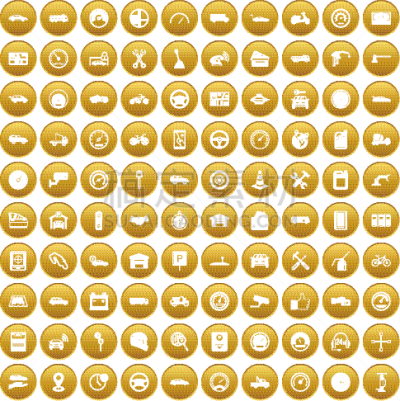 黄金,车库,计算机图标,技术,建筑,图像,矢量,布置,收集,修理