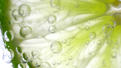 水中石灰，特写， 