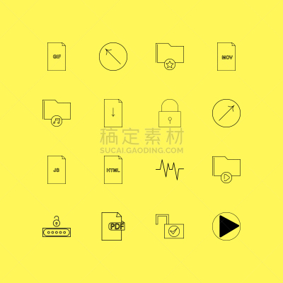 轮廓,直的,活页夹,图标集,超文本链接标示语言,矢量,豆科植物,图像,密码,石洞壁画