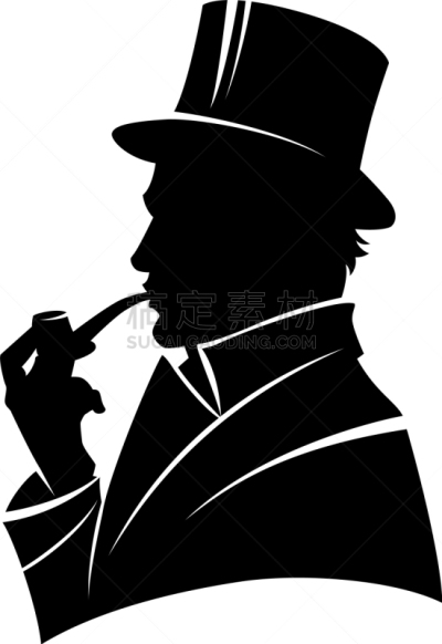 男人,单色调,白色,黑色,古老的,概念,高雅,图像,复古,剪影