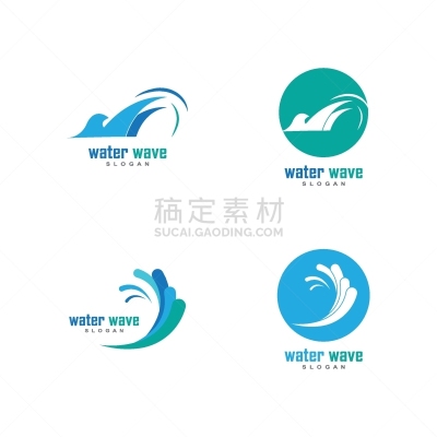 品牌名称,模板,波浪