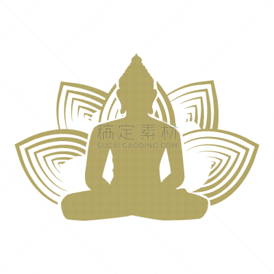 荷花,佛,平和,背景分离,莲花坐式,肖像,泰国,平衡,禅宗,现代