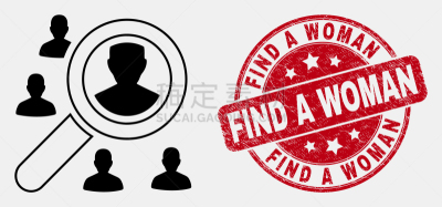 计算机图标,摇滚乐,直的,经理,女人,水印,圆形,透镜,搜寻,发现