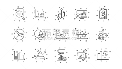 计算机图标,图表,矢量,图标集,线条,直的,轮廓,信息图表