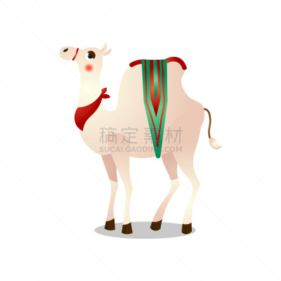 绘画插图,单峰骆驼,白色背景,塔法里教教徒,鞍,卡通,亚洲,沙漠,图像,德国