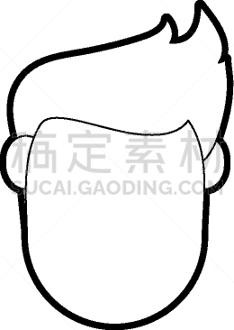 男人,头像,轮廓,商务,人,肖像,图像,头发,矢量,违约