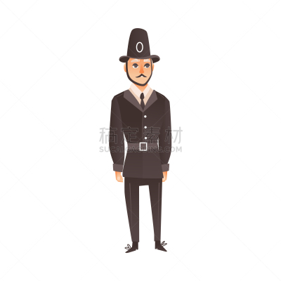 制服,英格兰,警官,公寓,简单,分离着色,白色,国内著名景点,传统,监视