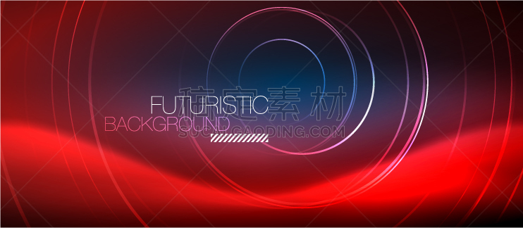 圆形,背景聚焦,荧光,华丽的,几何形状,模板,图像特效,发光,弯曲,流动