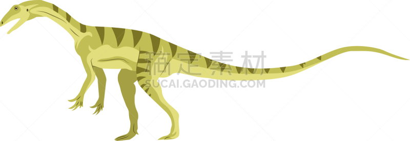 小的,白色背景,绿色,体温调节,已灭绝生物,侏罗纪,雷龙,蜥蜴,动物,惧龙