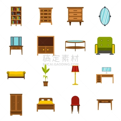 家具,分离着色,计算机,房屋,扶手椅,锅,室内,布置,收集,装饰