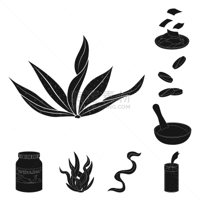 design grass and natural symbol
