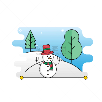 绘画插图,雪人,矢量,可爱的,圣安德鲁十字架,跃立狮形,霜,雪,模板