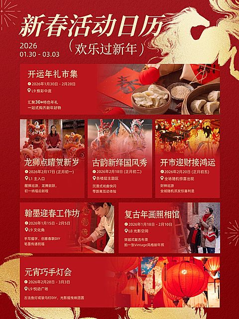 春节元宵节活动宣传文体娱乐喜庆感竖版海报