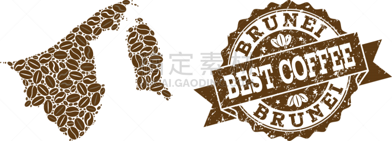 文莱,咖啡豆,镶嵌图案,咖啡,多样,肮脏的,水印,生锈的,发狂的