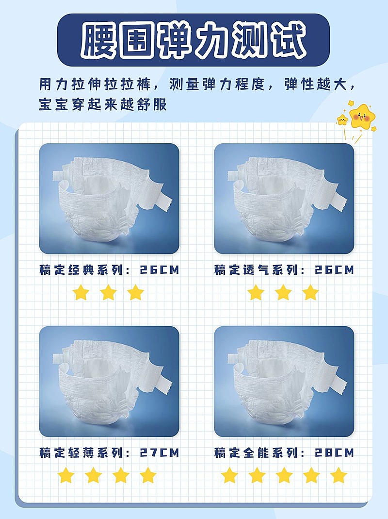 母婴纸尿裤产品测评小红书配图