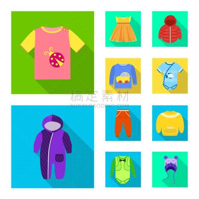 design fashion and garment logo set of