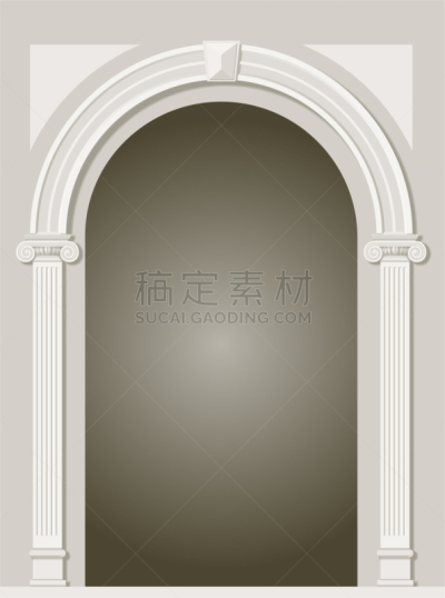 古董,简单,拱门,白色,外立面,图像,巴洛克风格,文艺复兴,矢量,复古