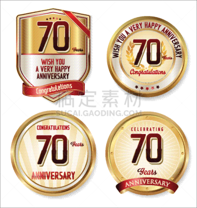 周年纪念,70多岁,标签,黄金,商务,50年节,婚礼,收集,毕业