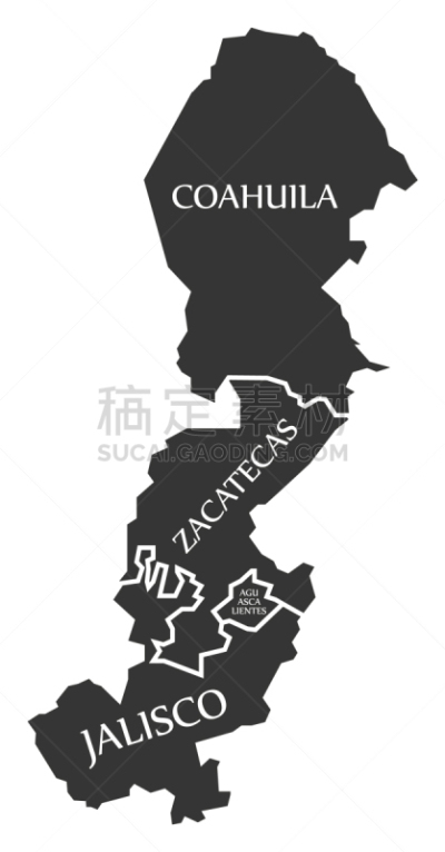 科阿韦拉州,哈利斯科州,墨西哥,现代,绘画插图,城市,办公室,标签,剪影