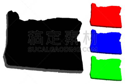 三维图形,俄勒冈州,国内著名景点,塑胶,塞伦,边界,品牌名称,美国人,剪影