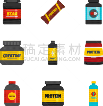 食品,运动,分离着色,矢量,营养品,维生素,图像,训练,瘦身,锻炼