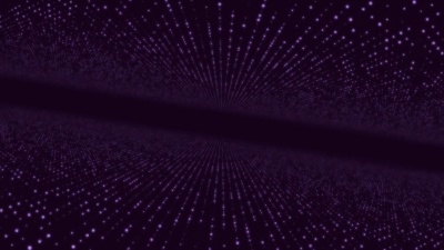 抽象粒子在黑暗中失效。随机的小颗粒形成水平的抽象线。无限空间背景。发光恒星的矩阵与深度，透视的错觉。小圆圈出现，形成不断演变的线条和图案