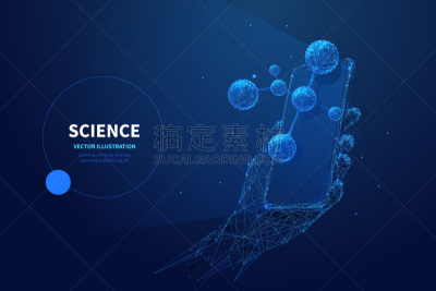 电话机,手,数字化显示,技术,现代,低的,建筑结构,点连成线,联系,研究