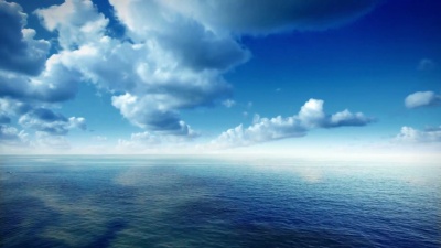 海和云的鸟瞰