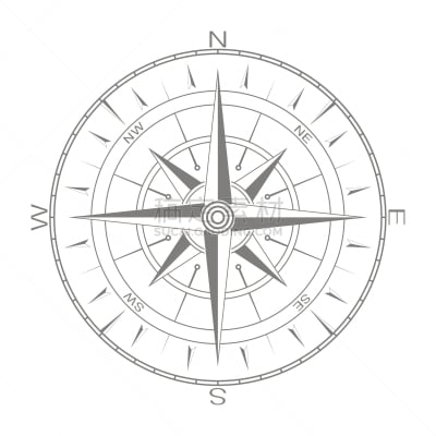 图标,罗盘,海洋,标志,船,分离着色,矢量,风,复古