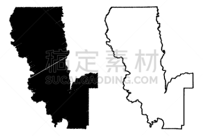 加利福尼亚,国内著名景点,边界,现代,尤巴,草图,城市,剪影