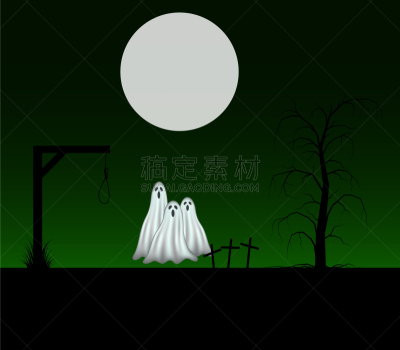 怪异,鬼,三个物体,背景,夜晚,事件,十月,偏好,概念
