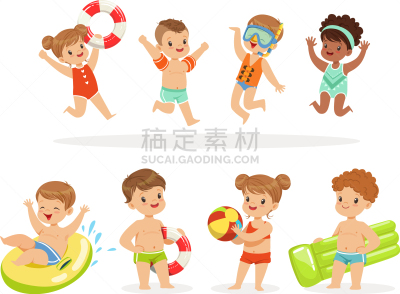 儿童,衣服,充气品,泳裤,橡胶游泳圈,运动,面具,浮标,游泳,休闲
