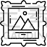 home art line icon concept sign outline