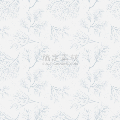 珊瑚,水下,时尚,高雅,矢量,式样,自然美,动物手,四方连续纹样