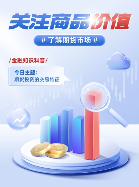 金融期货知识科普3D小红书封面套装预览效果