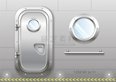 窗户,门,工业船,金属,铬合金,合金,钢铁,密封的,闪亮的,未来