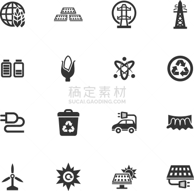 生物学,能源,计算机图标,乙醇,商务,柴油机,风,技术,电池,布置