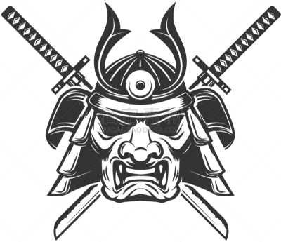 分离着色,剑,横越,日本武士,防护面罩,盔甲服,亚洲,传统,金属