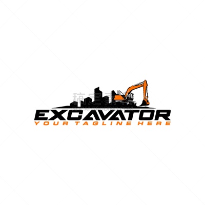 excavator logo template