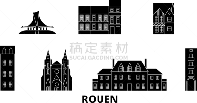 法国,城市天际线,鲁昂,公寓,旅途,传统,名声,建筑业,旅行,布置