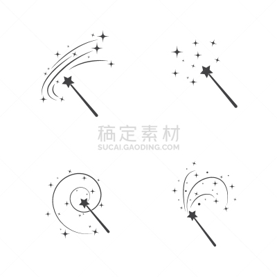 魔术师,男巫,棍,图标,创造力,闪亮的,符号,飘然,概念,幻想