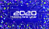 2020,新年前夕,华丽的,请柬,事件,贺卡,模板,风格,平铺,节日