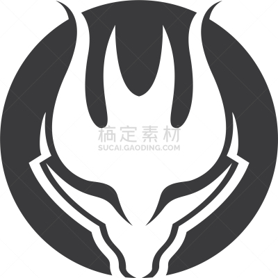 模板,品牌名称,龙,动物头,传统,自然美,动物,细毛纤维,剪影