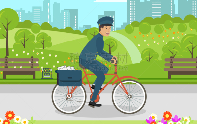 自行车,迅速,城市,脚踏车,电子邮件,信函,通信,递送,休闲,发送