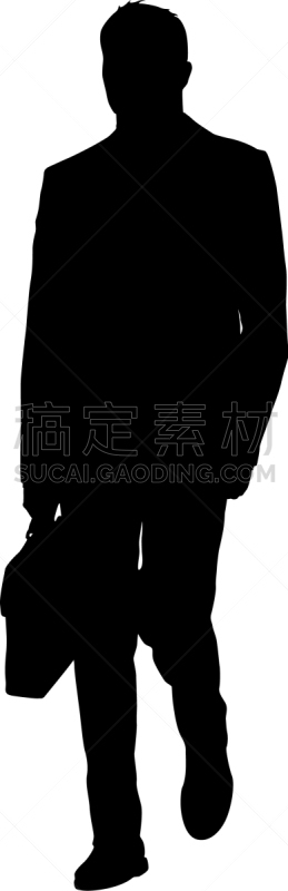 白色,男人,黑色,商务,摆拍,肖像,剪影,步行,站