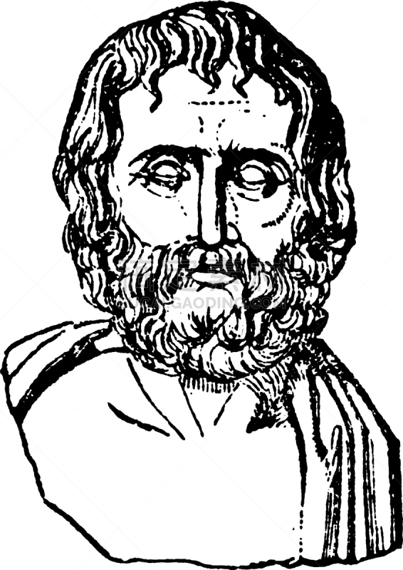 Euripides,白色,矢量,名声,Named Playwright,图像,雕刻图像,黑色,复古