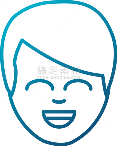 男人,卡通,可爱的,商务,人,概念,肖像,图像,微笑,违约