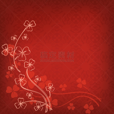 白昼,矢量,三叶草,式样,红色背景,欧洲赤松,证券交易所,圣帕特里克堂区,事件,暗色
